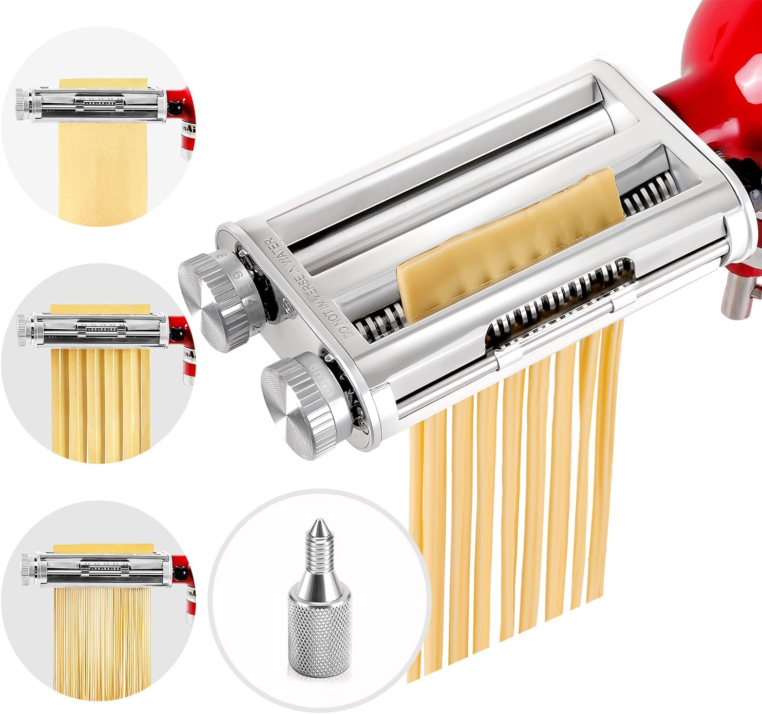 Commercial Kitchen Supplies - KitchenAid Mixer 3-in-1 Nudelwalzen- und Schneidvorrichtung,