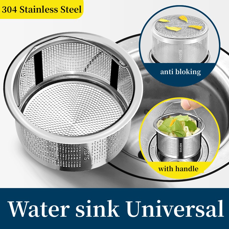 Commercial Kitchen Bin - Edelstahl Küche Waschbecken Sieb Stecker 99%