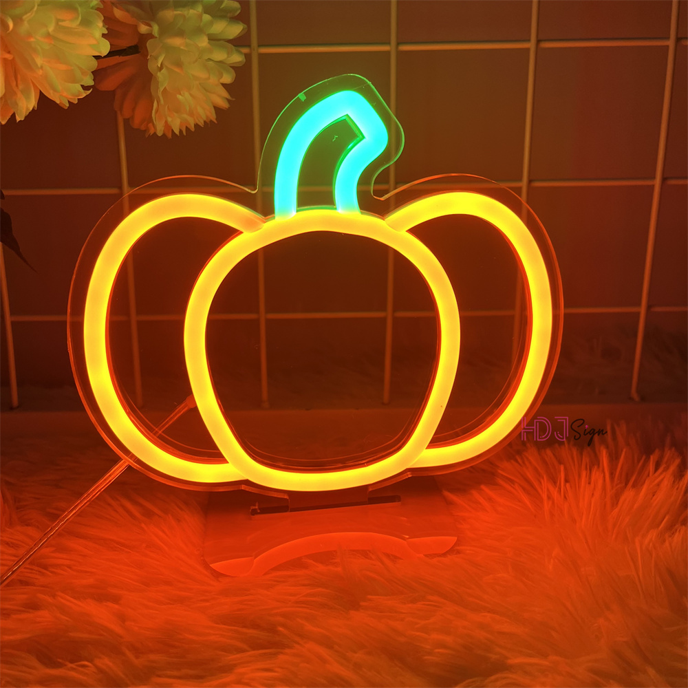 Commercial Kitchen Lighting Design - Kürbis Design LED Neon Nachtlicht Zeichen