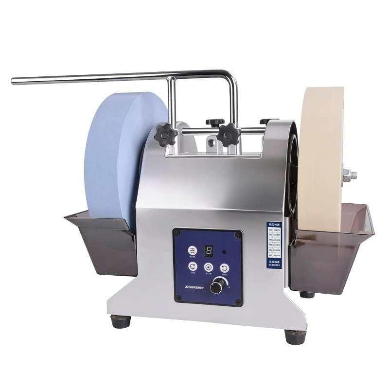 Commercial Kitchen Knife Sharpener - Doppelrad-Elektromesserschärfer, Kleiner Nass-Schleifer für den Haushalt,