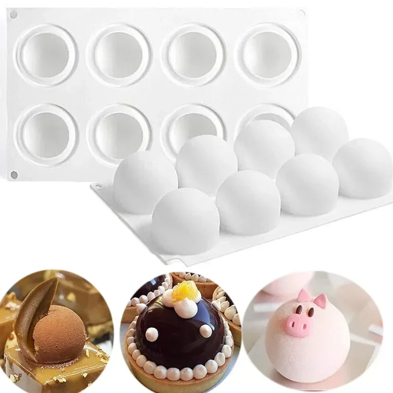 Commercial Kitchen Accessories - 3D Kugel Silikon Form Für Mousse