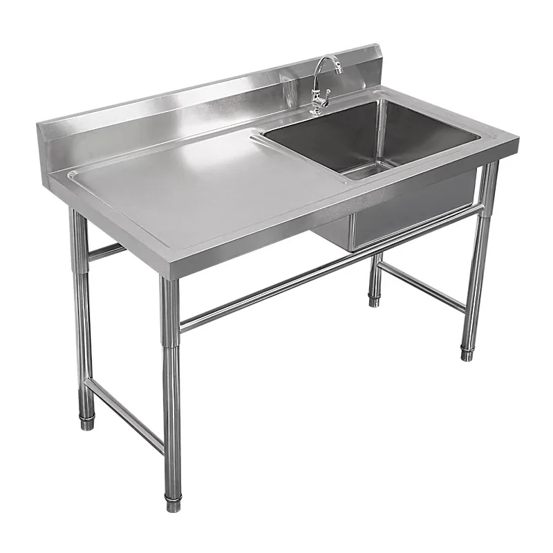 Commercial Kitchen Plumbing - Commercial Stainless Steel Sink with Bracket