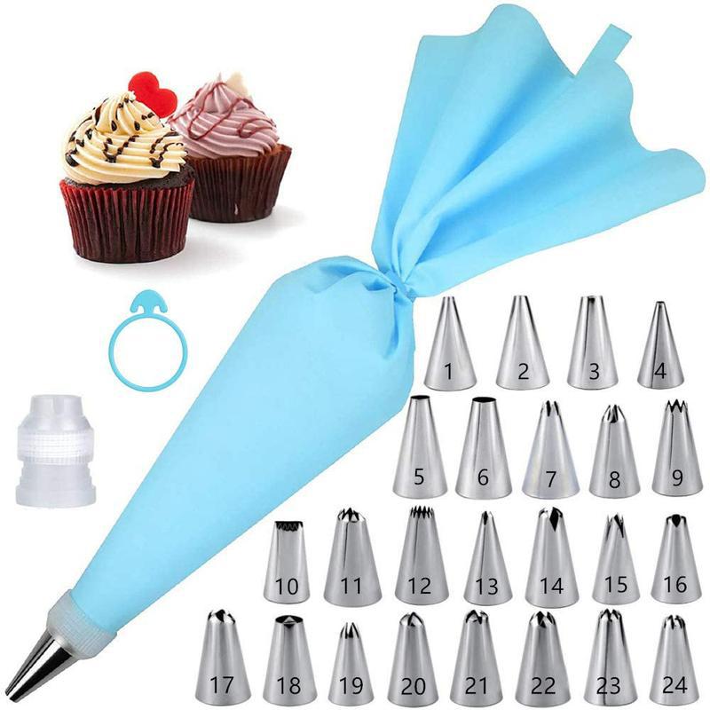 Commercial Kitchen Accessories - Spritztüllen-Set für Kuchendekoration, Konditorei-Ausrüstung, Küchenzubehör, Spritzbeutel