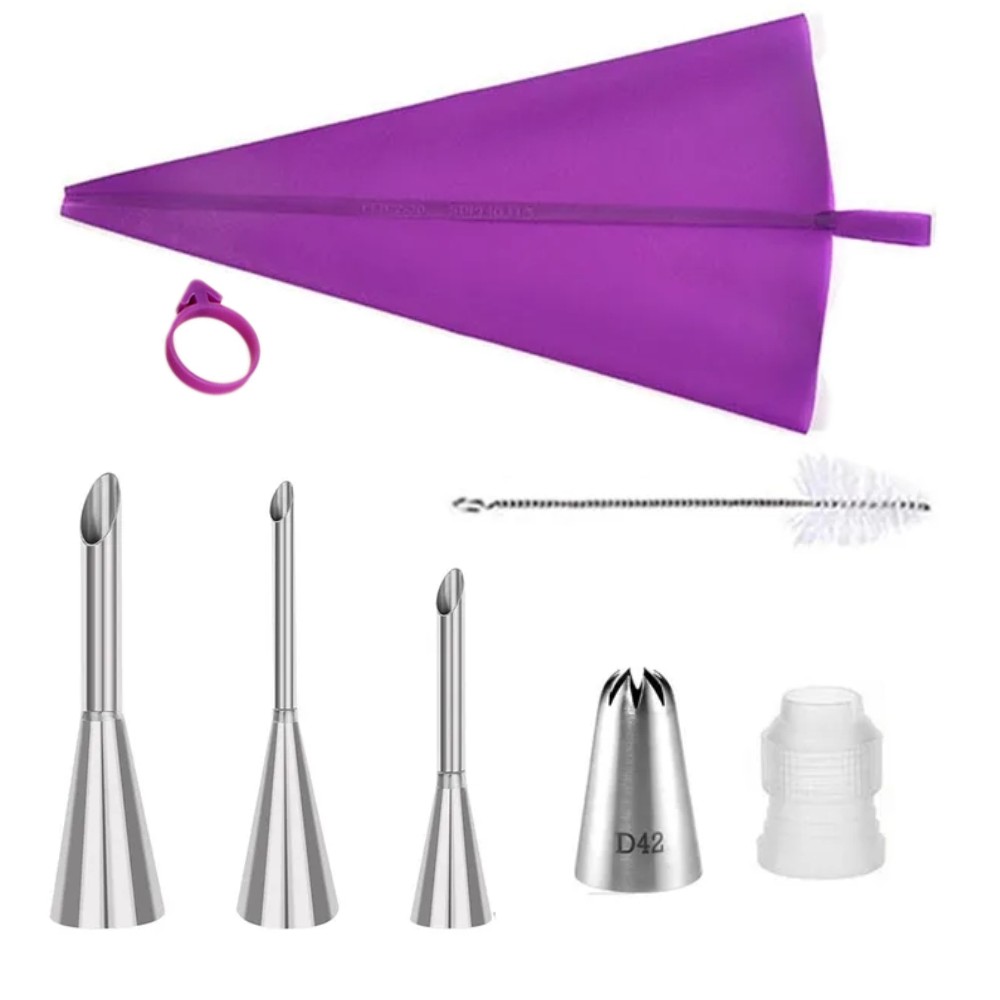 Edelstahl-Spritztüllen-Set mit – Commercial Kitchen Accessories Bewertung und Preis