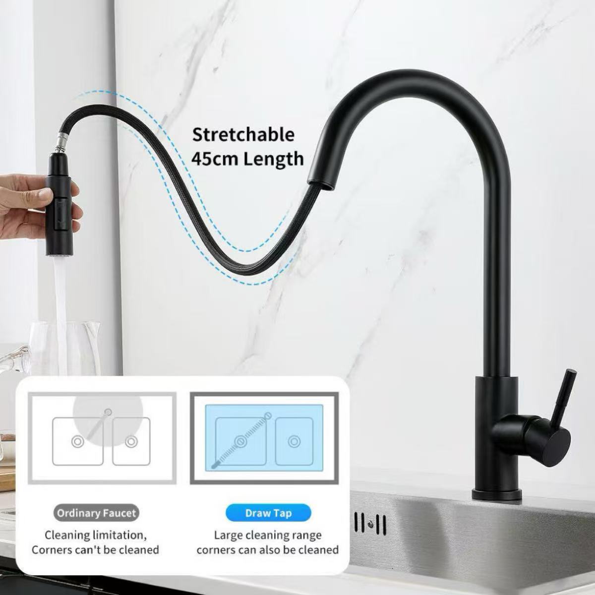 Küchenarmatur Einloch-Ausziehb – Commercial Kitchen Mixer Tap Bewertung und Preis