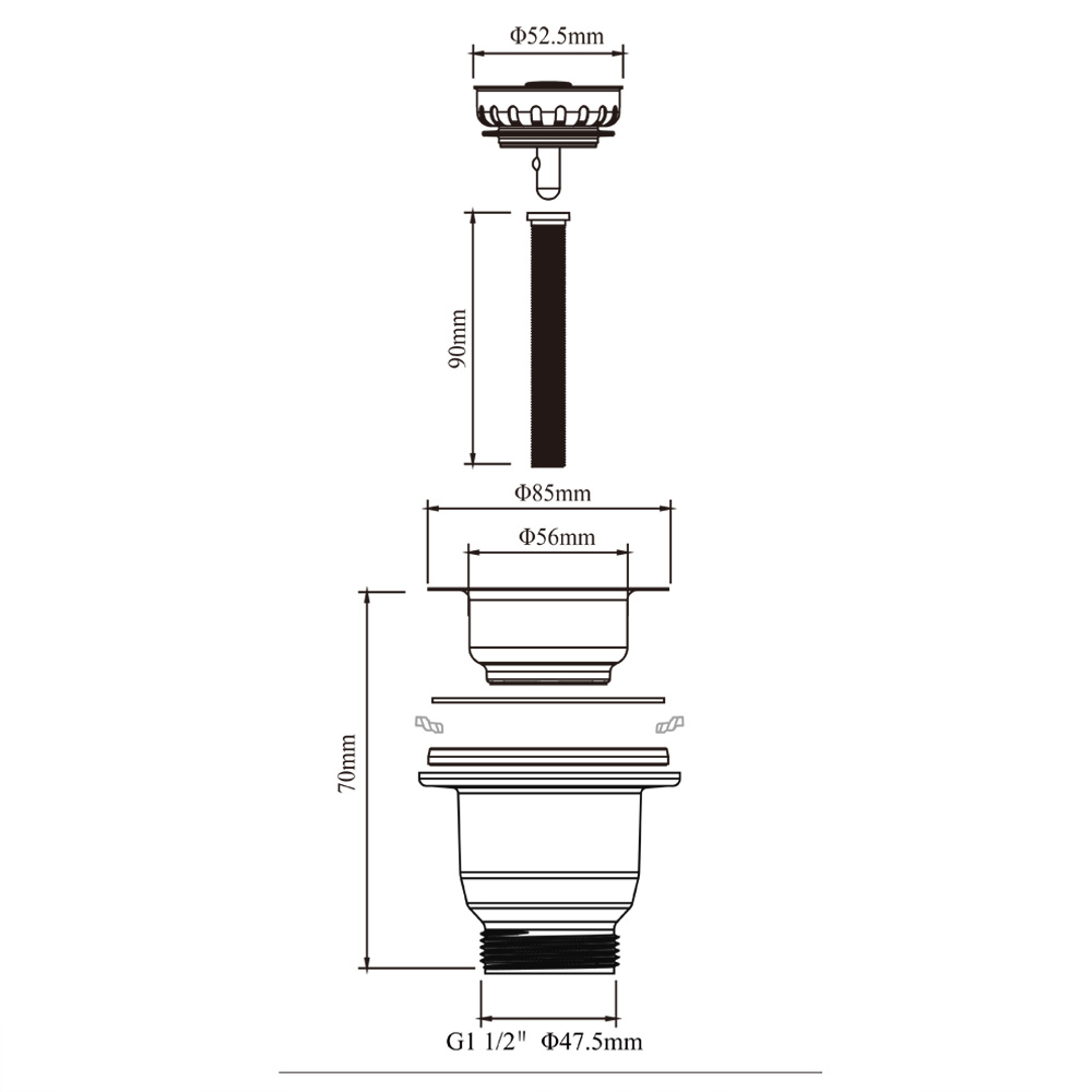Talea 114 mm poliertes goldene – Commercial Kitchen Bin Bewertung und Preis