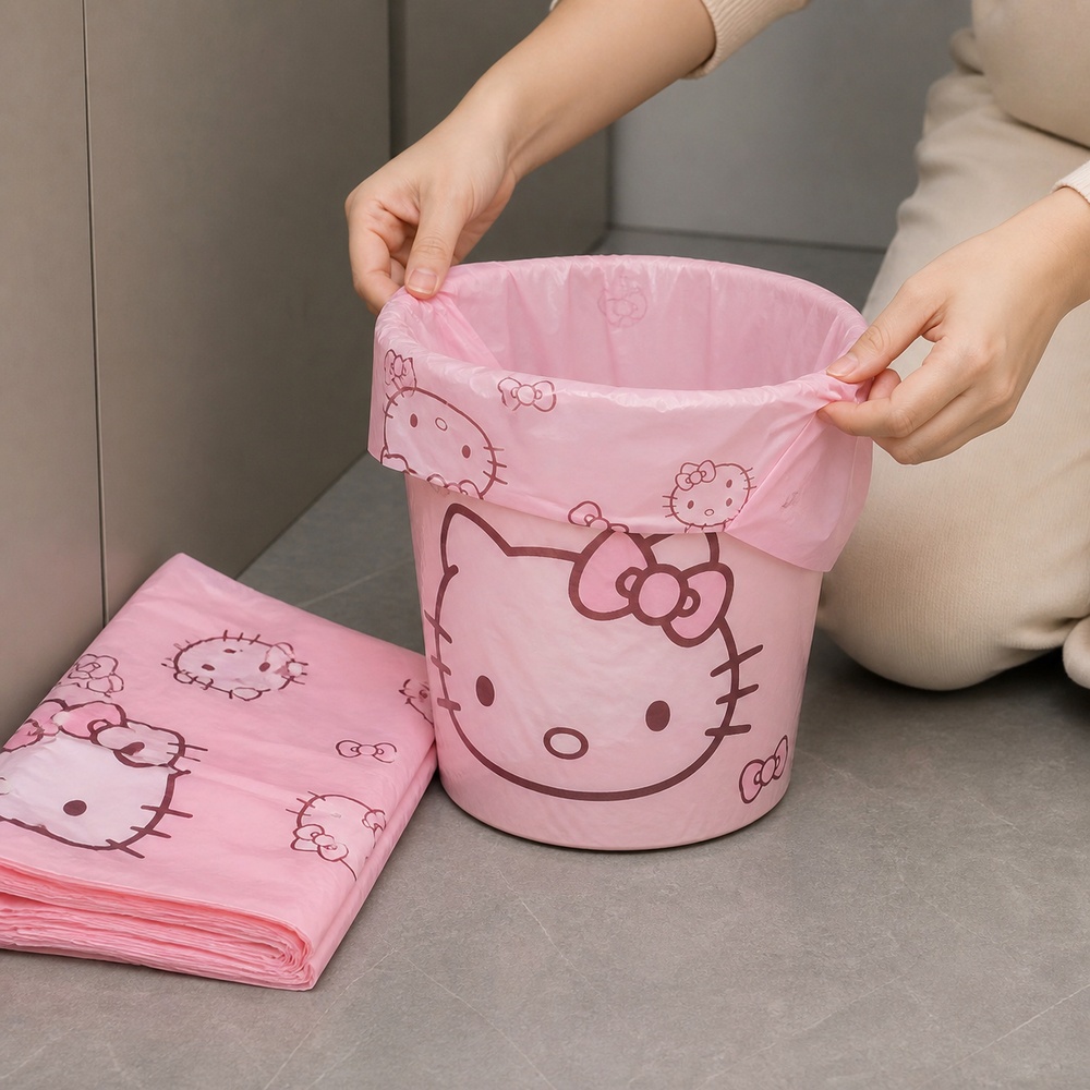 Rosa Cartoon-Katzen-Motiv Müll – Commercial Kitchen Bin Bewertung und Preis