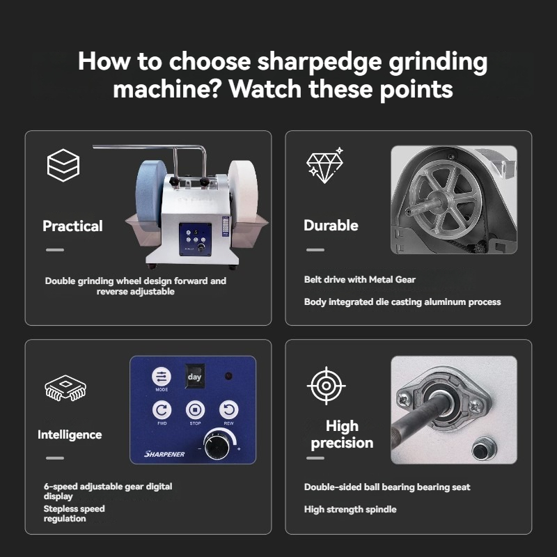 Doppelrad-Elektromesserschärfe – Commercial Kitchen Knife Sharpener Bewertung und Preis