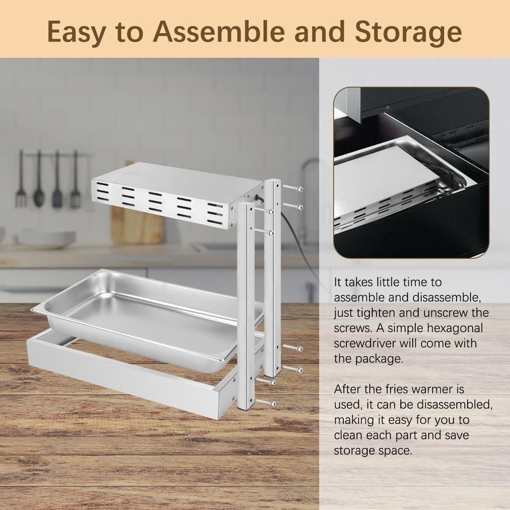 Pommes-Frites-Wärmer, kommerzi – Commercial Kitchen Accessories Bewertung und Preis