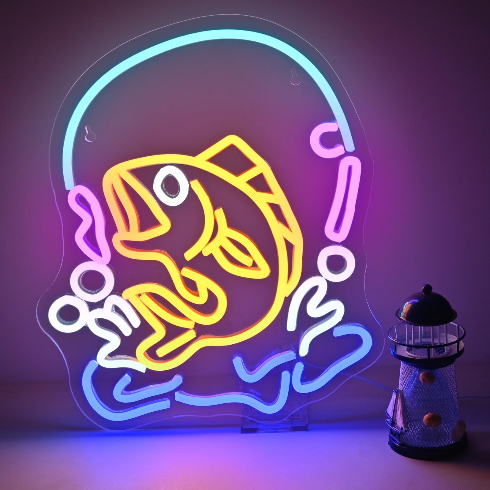 Angeln Neon Schild Fisch LED L – Commercial Kitchen Lighting Design Bewertung und Preis