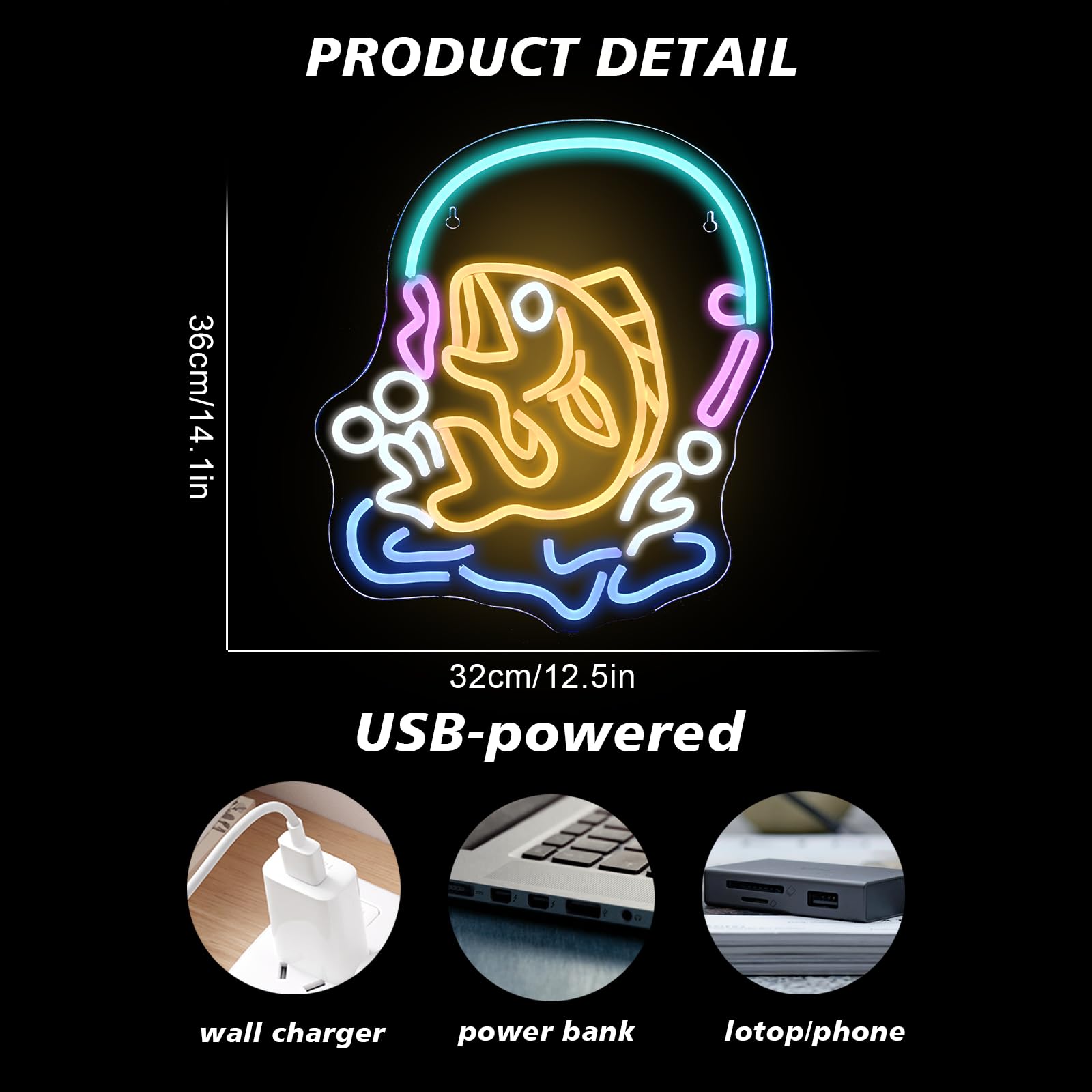 Angeln Neon Schild Fisch LED L – Commercial Kitchen Lighting Design Bewertung und Preis